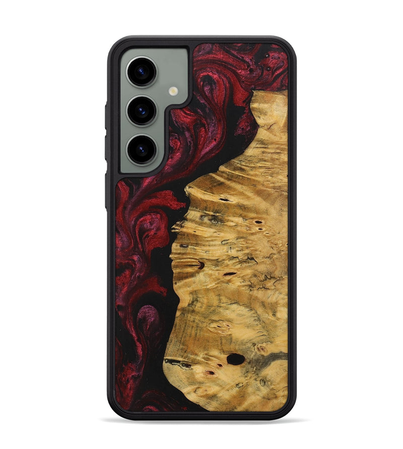 Galaxy S24 Plus Wood+Resin Phone Case - Tamika (Red, 703203)