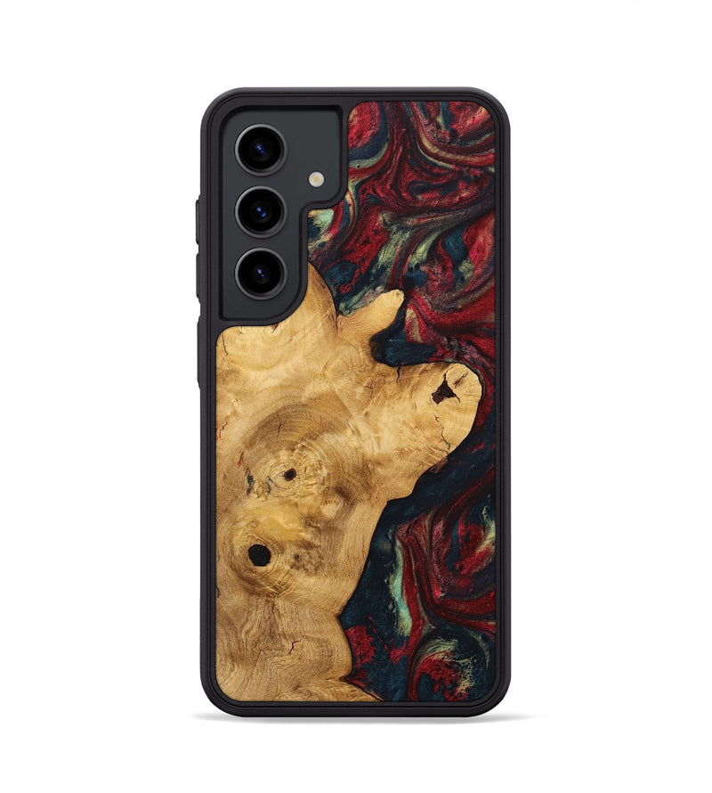 Galaxy S24 Wood+Resin Phone Case - Keegan (Red, 703206)