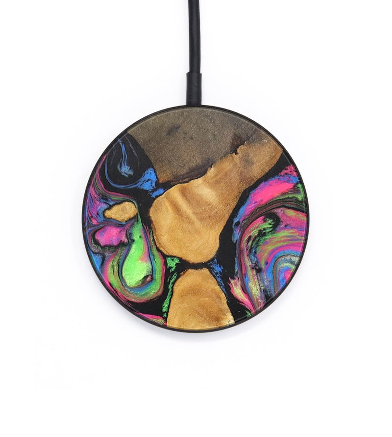 Circle Wood+Resin Wireless Charger - Anthony (Blue, 703307)