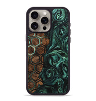 iPhone 15 Pro Max Wood+Resin Phone Case - Doris (Pattern, 703320)
