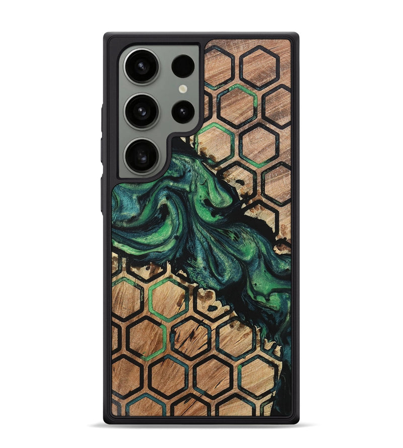 Galaxy S24 Ultra Wood+Resin Phone Case - Alfred (Pattern, 703323)
