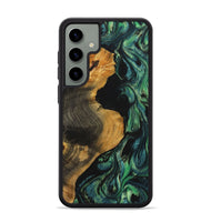 Galaxy S24 Plus Wood+Resin Phone Case - Natasha (Green, 703367)