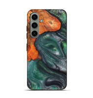Galaxy S24 Wood+Resin Live Edge Phone Case - Jeremiah (Green, 703373)