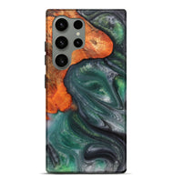 Galaxy S24 Ultra Wood+Resin Live Edge Phone Case - Jeremiah (Green, 703373)