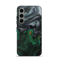 Galaxy S24 Wood+Resin Live Edge Phone Case - Julio (Green, 703374)