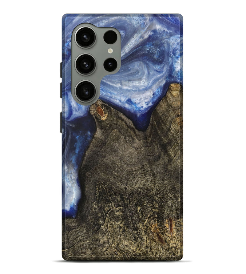 Galaxy S24 Ultra Wood+Resin Live Edge Phone Case - Estrella (Blue, 703377)