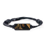 Classic Wood+Resin Bracelet - Lainey (Black & White, 703385)