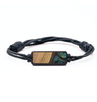 Classic Wood+Resin Bracelet - Lizzie (Teal & Gold, 703450)
