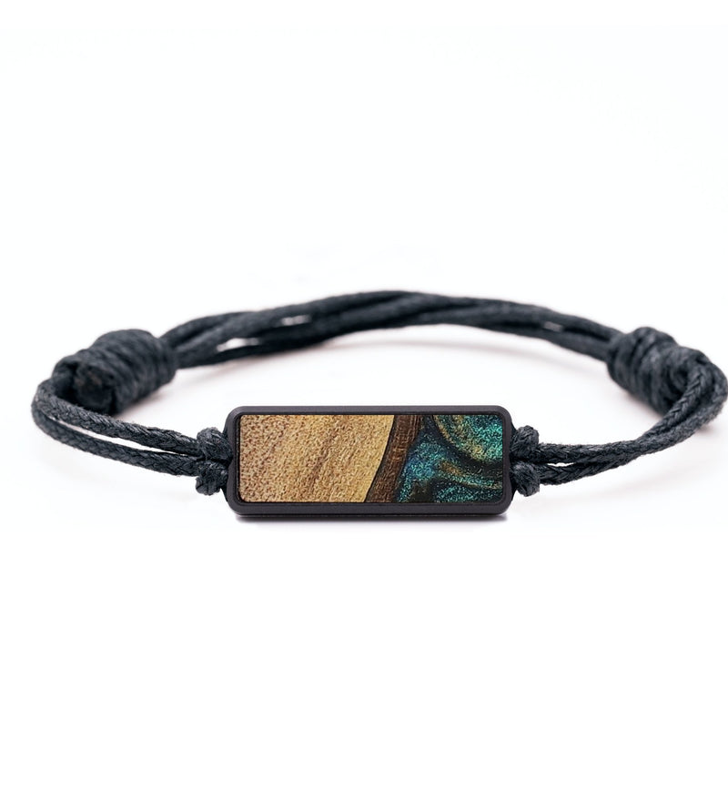 Classic Wood+Resin Bracelet - Lizzie (Teal & Gold, 703450)
