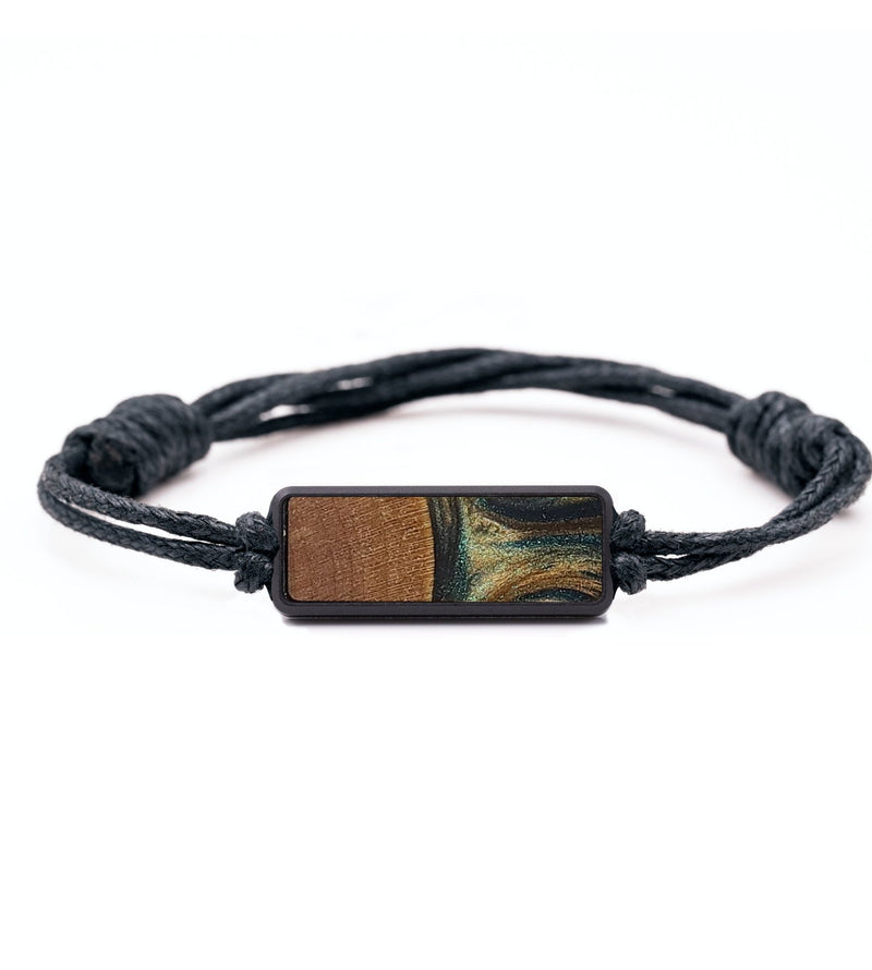 Classic Wood+Resin Bracelet - Remy (Teal & Gold, 703453)