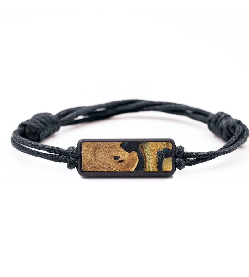 Classic Wood+Resin Bracelet - Abby (Teal & Gold, 703454)