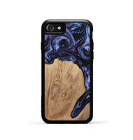 iPhone SE Wood+Resin Phone Case - Ophelia (Purple, 703607)