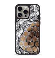 iPhone 15 Pro Max Wood+Resin Phone Case - Winston (Pattern, 703705)