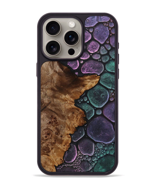 iPhone 15 Pro Max Wood+Resin Phone Case - Lauren (Chameleon, 706667)
