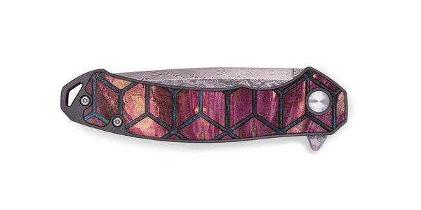 EDC Wood+Resin Pocket Knife - Lou (Pattern, 709093)