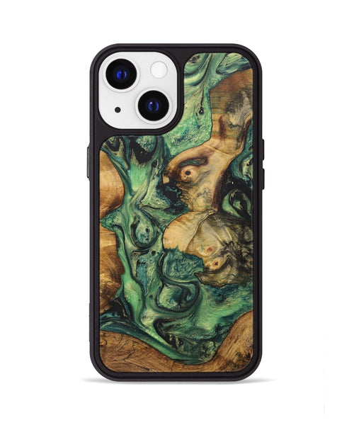 iPhone 13 Wood+Resin Phone Case - Tasha (Watercolor, 709853)
