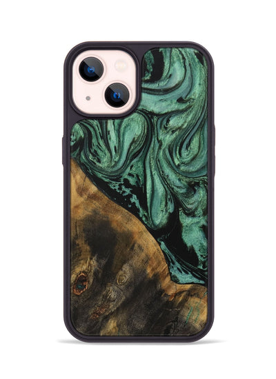 iPhone 14 Wood Phone Case - Kemp (Green, 730550)