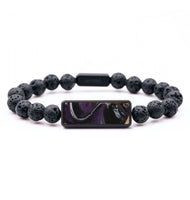 Lava Bead ResinArt Bracelet - Brenna (Purple, 782388)