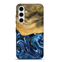 Galaxy S25 Plus Wood Live Edge Phone Case - Charlie (Blue, 790812)