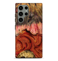 Galaxy S23 Ultra Wood Live Edge Phone Case - Dorotha (Red, 791235)