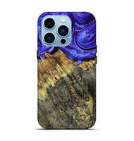 iPhone 14 Pro Wood Live Edge Phone Case - Sheyla (Purple, 793452)