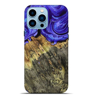 iPhone 14 Pro Max Wood Live Edge Phone Case - Sheyla (Purple, 793452)
