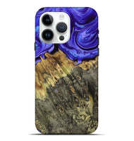 iPhone 15 Pro Max Wood Live Edge Phone Case - Sheyla (Purple, 793452)