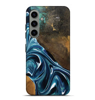 Galaxy S24 Plus Wood Live Edge Phone Case - Joziah (Blue, 795570)
