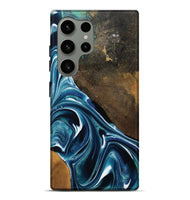 Galaxy S24 Ultra Wood Live Edge Phone Case - Joziah (Blue, 795570)
