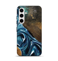 Galaxy S25 Wood Live Edge Phone Case - Joziah (Blue, 795570)