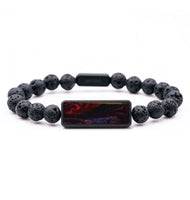Lava Bead ResinArt Bracelet - Leigh (Red, 796326)