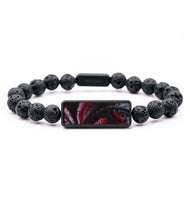 Lava Bead ResinArt Bracelet - Sergio (Red, 796330)