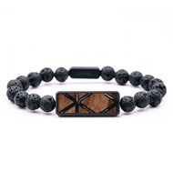 Lava Bead Wood Bracelet - Misty (Pattern, 796376)