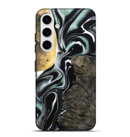Galaxy S25 Plus Wood Live Edge Phone Case - Jeramie (Black & White, 796380)