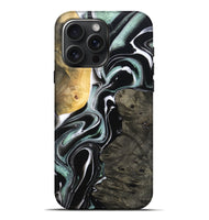 iPhone 16 Pro Max Wood Live Edge Phone Case - Jeramie (Black & White, 796380)