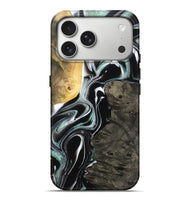 iPhone 17 Pro Max Wood Live Edge Phone Case - Jeramie (Black & White, 796380)