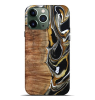 iPhone 13 Pro Max Wood Live Edge Phone Case - Morris (Black & White, 796383)