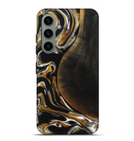 Galaxy S24 Plus Wood Live Edge Phone Case - Dangelo (Black & White, 796384)