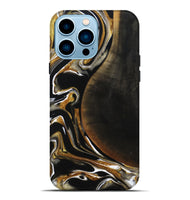 iPhone 14 Pro Max Wood Live Edge Phone Case - Dangelo (Black & White, 796384)
