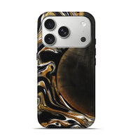 iPhone 17 Pro Wood Live Edge Phone Case - Dangelo (Black & White, 796384)