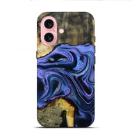 iPhone 16 Wood Live Edge Phone Case - Lachlan (Purple, 796842)