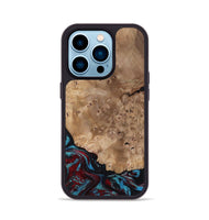 iPhone 14 Pro Wood Phone Case - Rubi (Red, 799155)