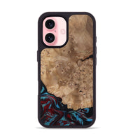 iPhone 16 Wood Phone Case - Rubi (Red, 799155)