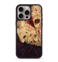 iPhone 15 Pro Max Wood Phone Case - Davion (Red, 799156)