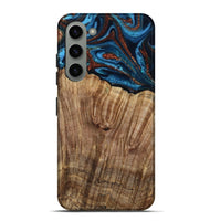 Galaxy S23 Plus Wood Live Edge Phone Case - Roy (Teal & Gold, 799230)