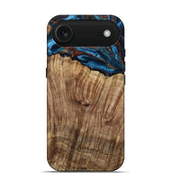 iPhone 17 Air Wood Live Edge Phone Case - Roy (Teal & Gold, 799230)