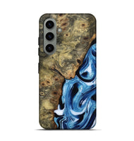 Galaxy S24 Wood Live Edge Phone Case - Syreeta (Blue, 799256)