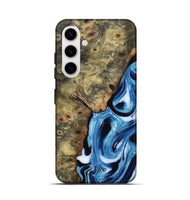 Galaxy S25 Wood Live Edge Phone Case - Syreeta (Blue, 799256)