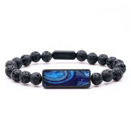 Lava Bead ResinArt Bracelet - Tony (Blue, 799310)