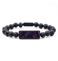 Lava Bead ResinArt Bracelet - Benjamin (Purple, 799347)